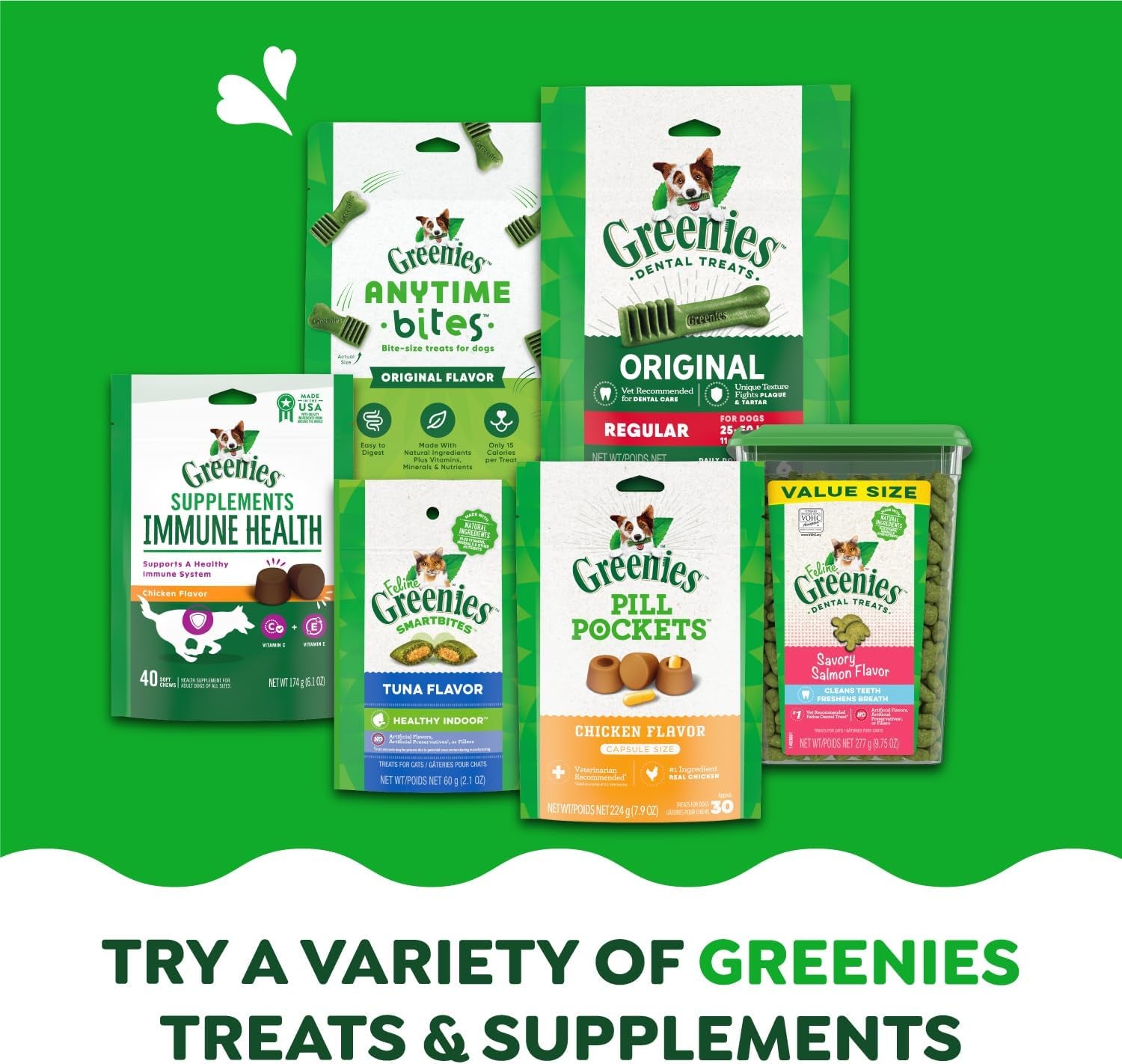 Greenies Original Petite Natural Dental Care Dog Treats