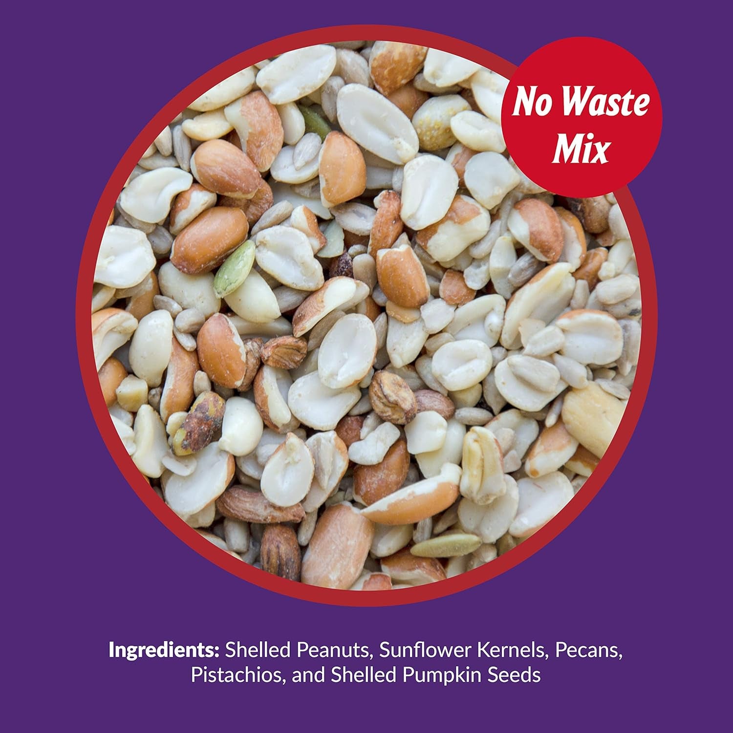 Lyric Delite Wild Bird Seed - No Waste Bird Food Mix with Shell-Free Nuts & Seeds - Attracts Buntings, Chickadees & Finches