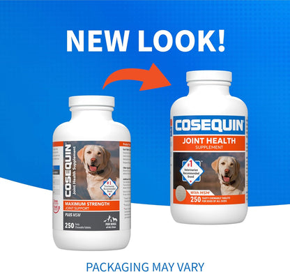 Nutramax Laboratories Cosequin Maximum Strength Joint Health Supplement for Dogs - With Glucosamine, Chondroitin, and MSM