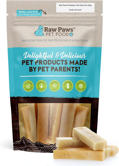 Raw Paws Himalayan Yak Chews for Dogs, Small Chews - Himalayan Cheese for Small Dogs - Yak Bones for Dogs - Yak Milk Bones for Dogs - Dog Cheese Chews Himalayan - Yak Chews for Small Dogs