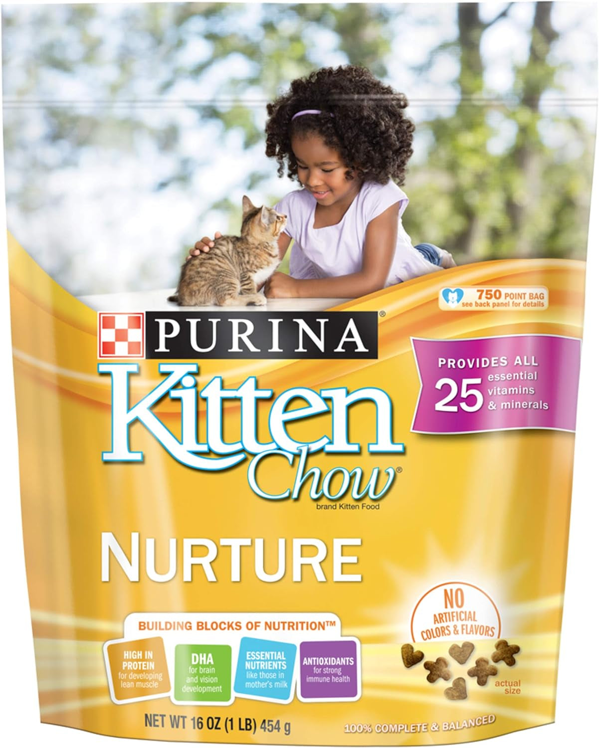 Purina Kitten Chow Kitten Food Healthy Development with Real Chicken Dry Kitten Food - 14 Lb. Bag