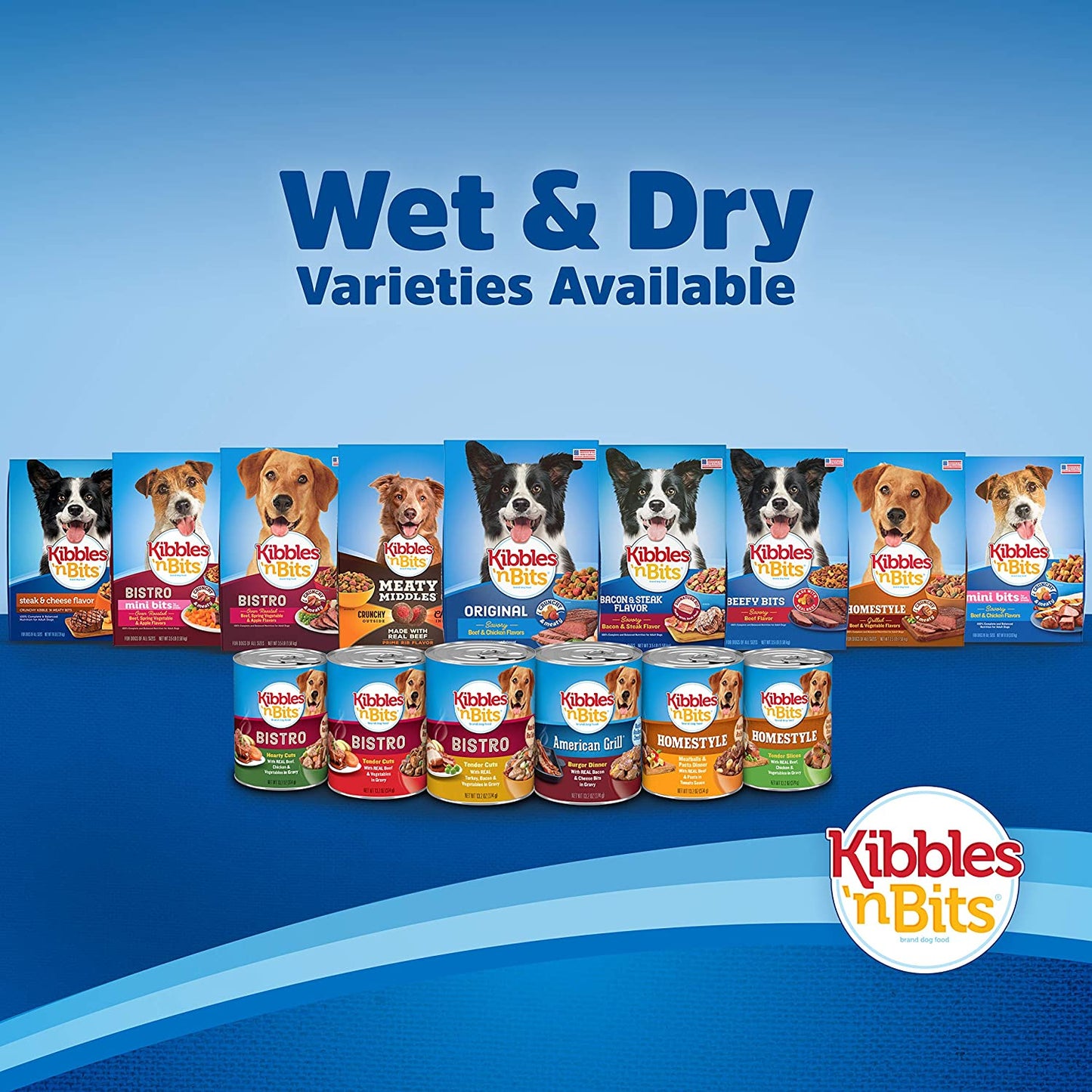 Kibbles 'N Bits Original Savory Beef & Chicken Flavors Dry Dog Food