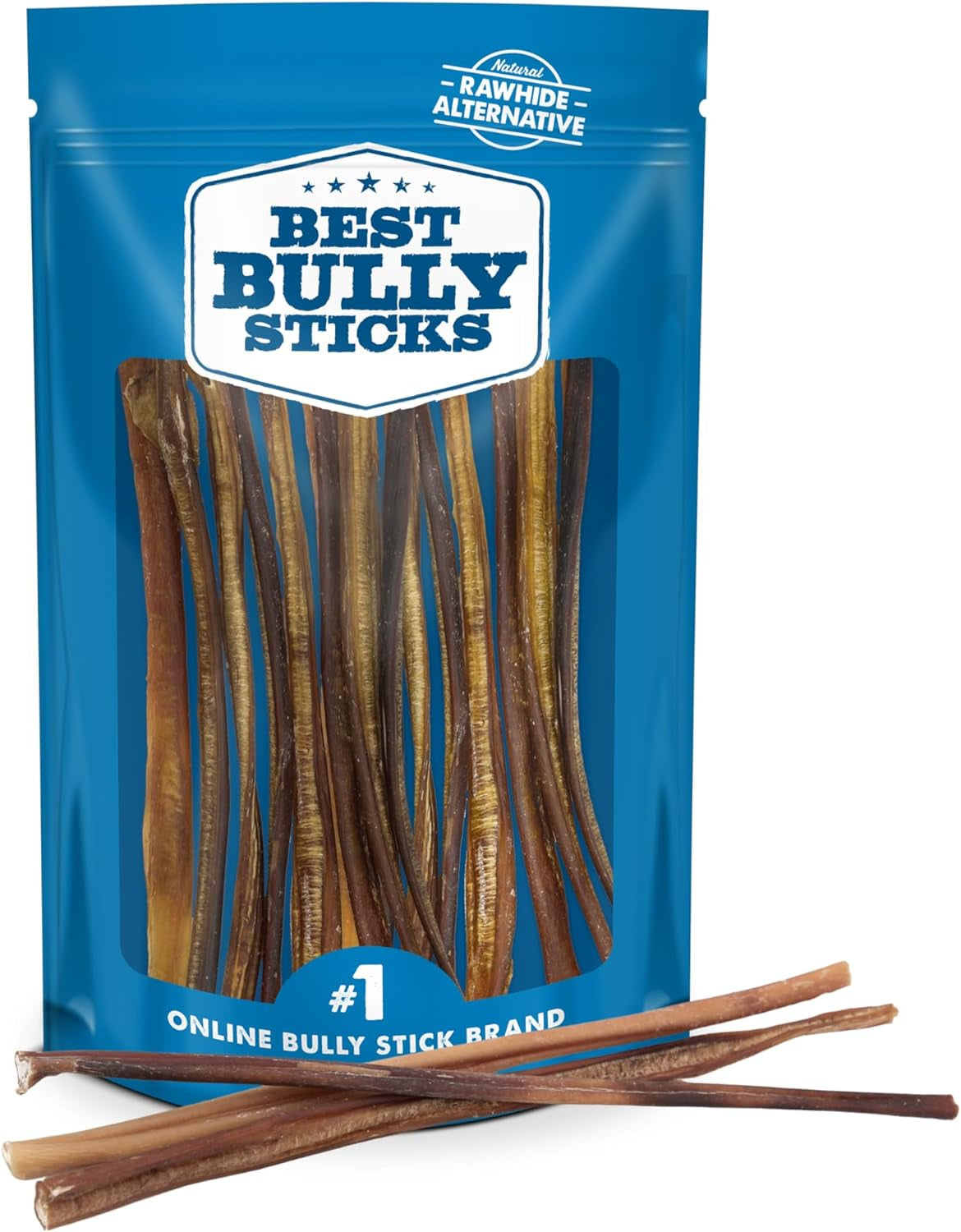 Best Bully Sticks Odor Free Bully Sticks for Dogs, Bulk Bag 100% Natural Grass-Fed Beef, Easily Digestible Bully Bones Grain and Rawhide Free Odorless Dog Bully Sticks for Large Dogs