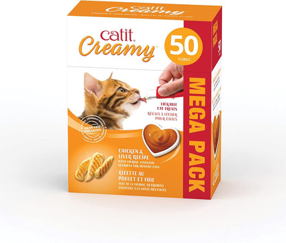 Catit Creamy Lickable Cat Treat, Healthy Cat Treat