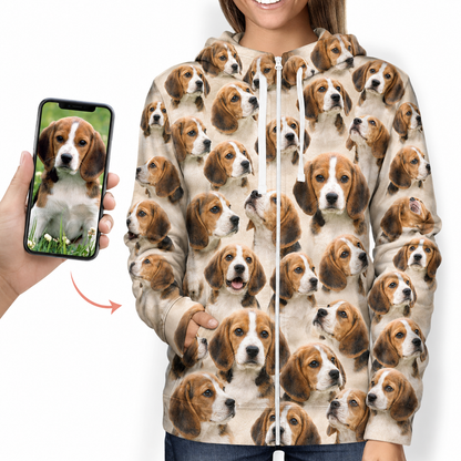 A Bunch - Sweat à capuche personnalisé avec la photo de votre animal