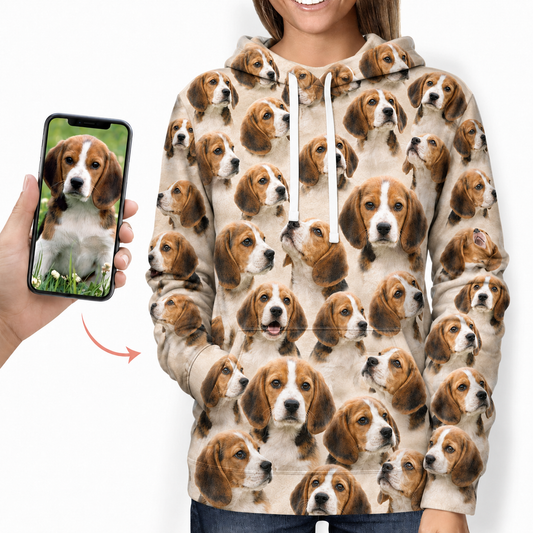 A Bunch - Sweat à capuche personnalisé avec la photo de votre animal