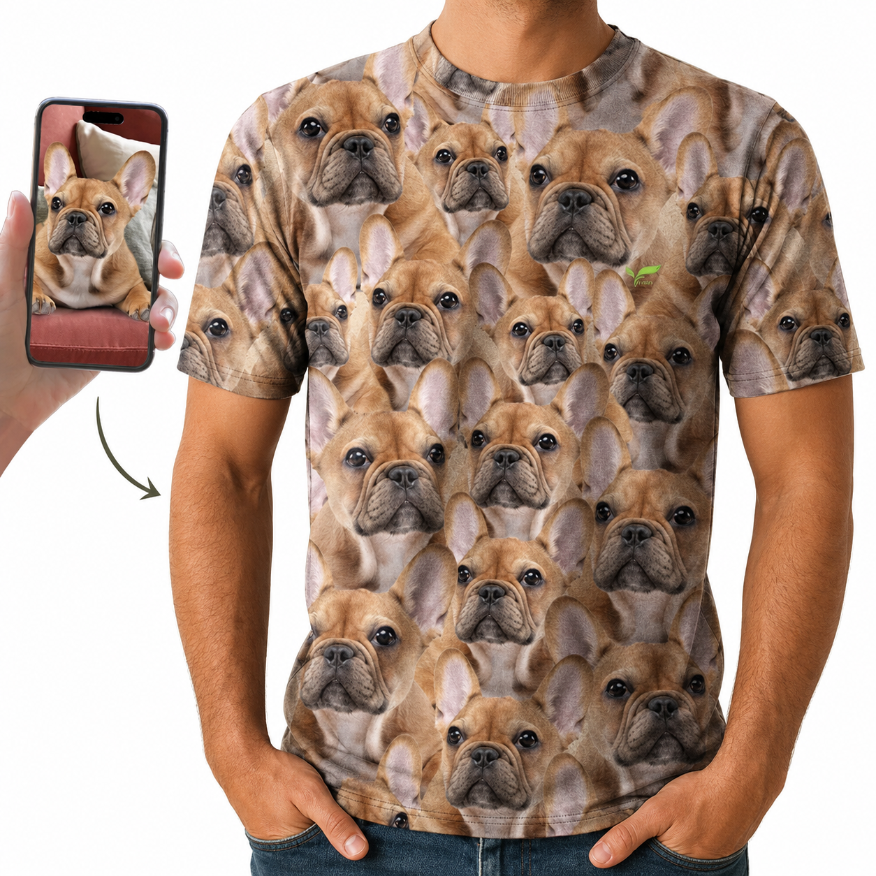 A Bunch - Personalized T-Shirt With Your Pet's Photo