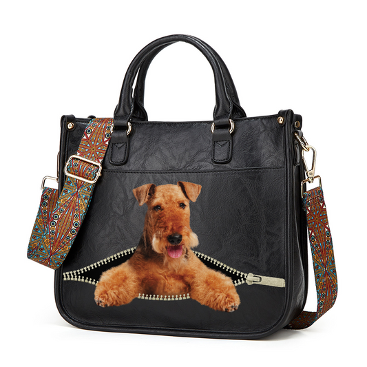 Airedale Terrier PetPeek Handbag V1