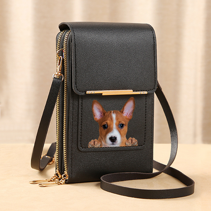 Basenji - Touch Screen Phone Wallet Case Crossbody Purse V1