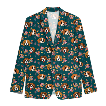 Beagle Men's Summer Time Hawaiian Blazer