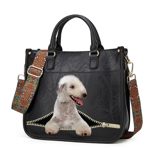 Bedlington Terrier PetPeek Handbag V1