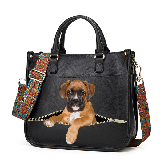 Boxer Dog PetPeek Handbag V1