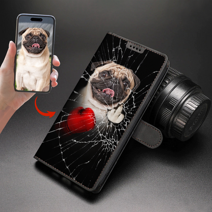 Knock You Out - Personalized Wallet Phone Case With Your Pet's Photo