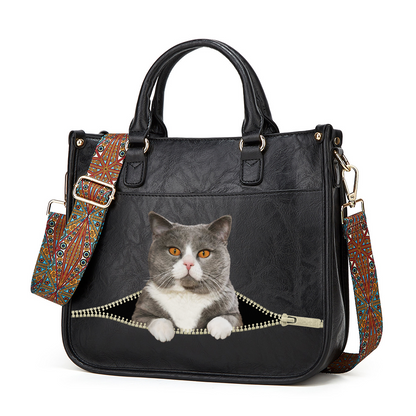 British Shorthair Cat PetPeek Handbag V2