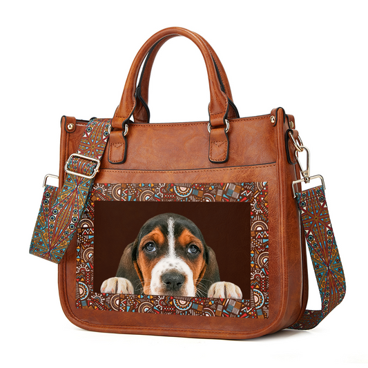 Can You See - Basset Hound Trendy Handbag V1