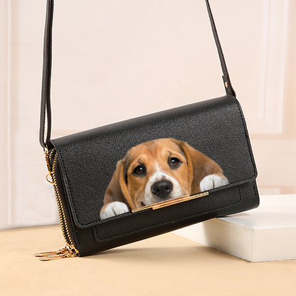 Pouvez-vous voir - Beagle Sac à main à bandoulière Pochette pour femme V1