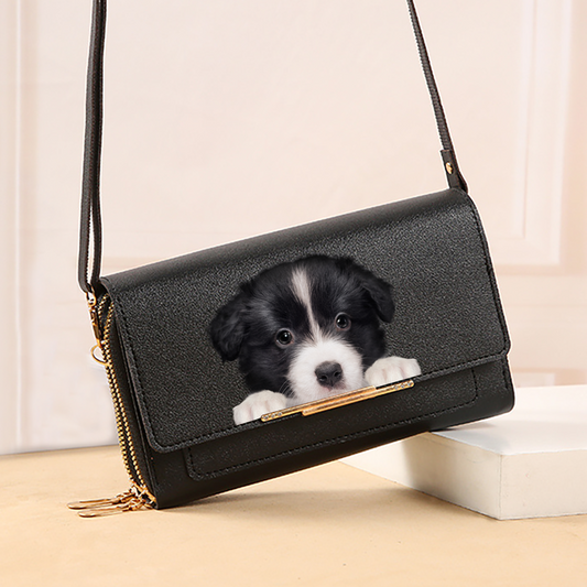 Can You See - Border Collie Crossbody Purse Women Clutch V1