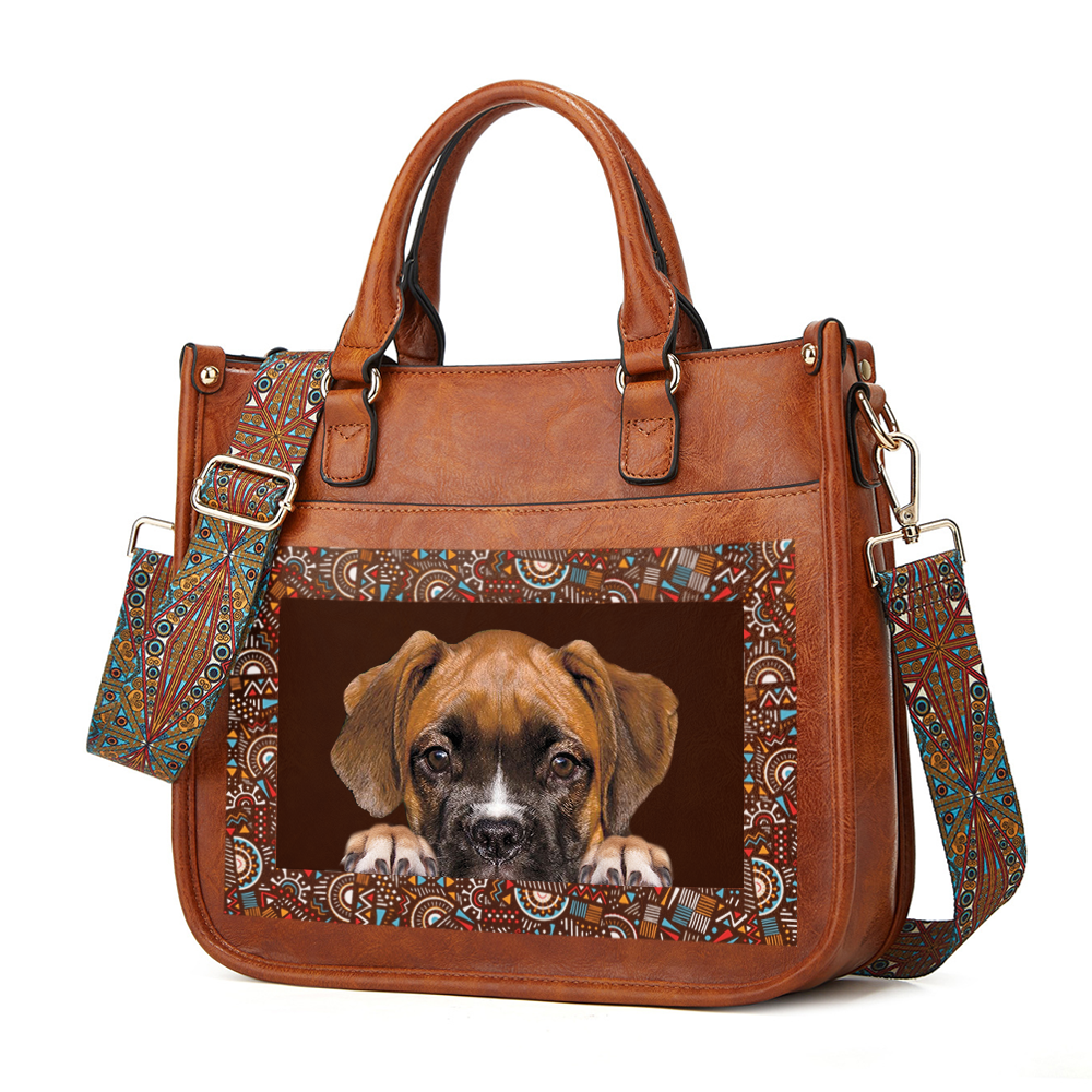 Can You See - Boxer Dog Trendy Handbag V1