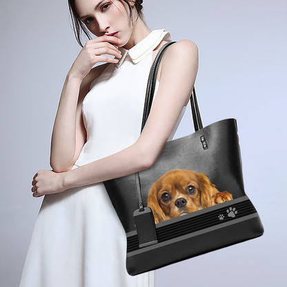 Can You See - Cavalier King Charles Spaniel Glamour Handbag V1