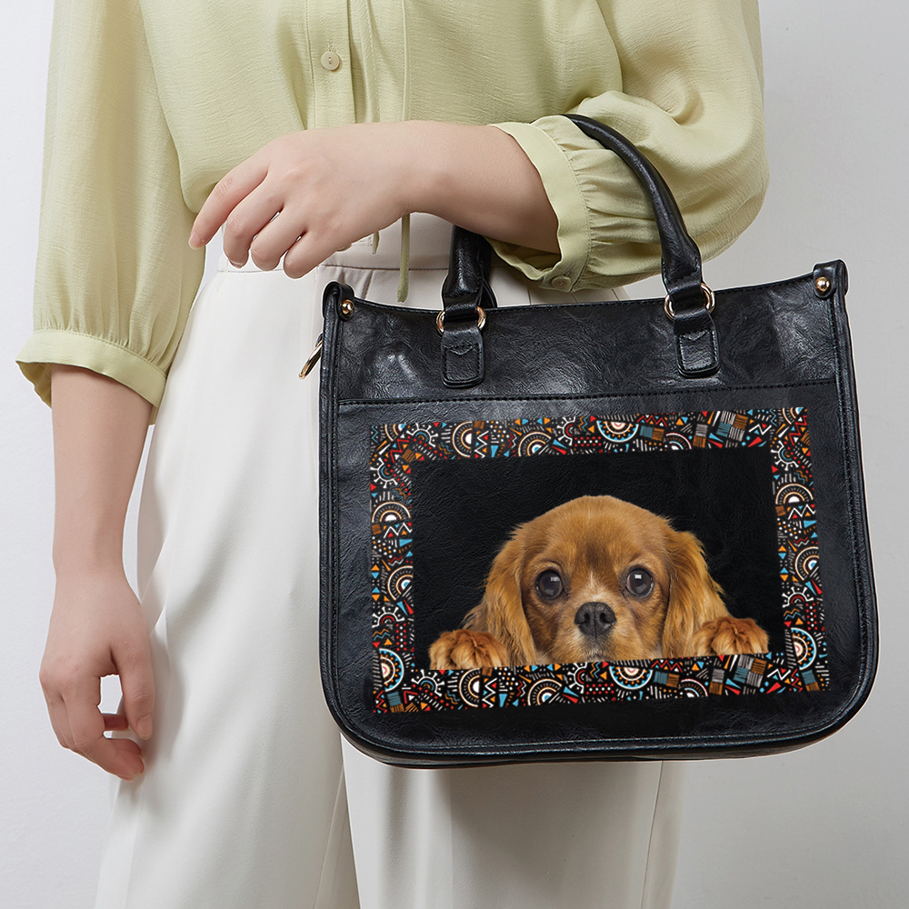 Can You See - Cavalier King Charles Spaniel Trendy Handbag V1