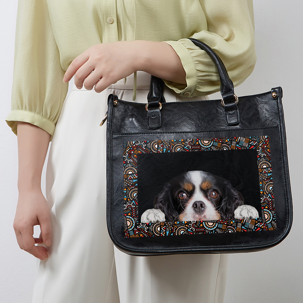 Can You See - Cavalier King Charles Spaniel Trendy Handbag V3