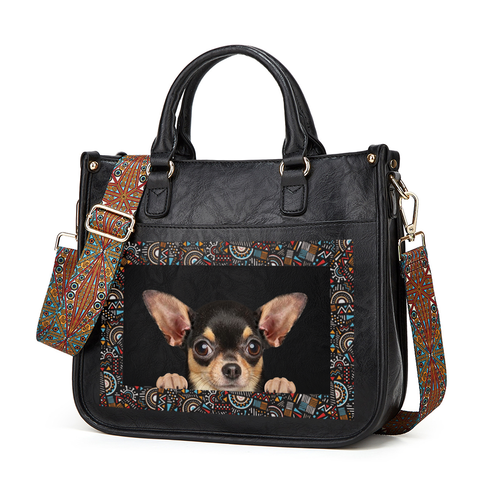 Can You See - Chihuahua Trendy Handbag V2