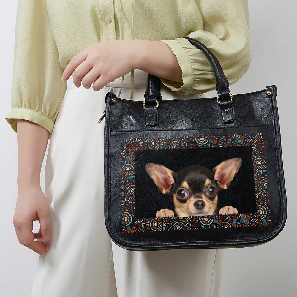 Can You See - Chihuahua Trendy Handbag V2