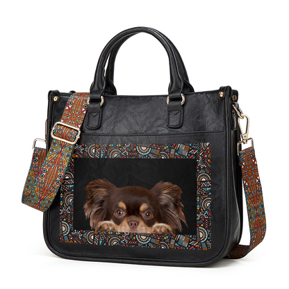 Can You See - Chihuahua Trendy Handbag V5
