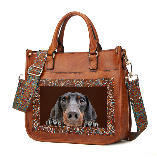 Can You See - Dachshund Trendy Handbag V1