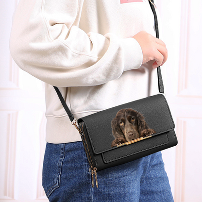 Can You See - English Cocker Spaniel Crossbody Purse Women Clutch V2