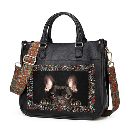 Can You See - French Bulldog Trendy Handbag V3