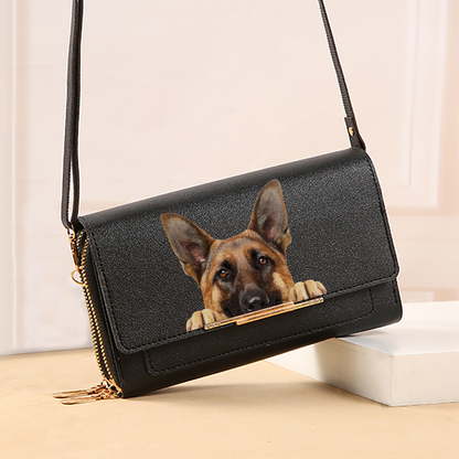 Can You See - German Shepherd Crossbody Purse Women Clutch V1