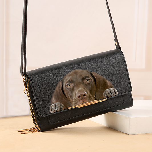 Can You See - German Shorthaired Pointer Crossbody Purse Women Clutch V1