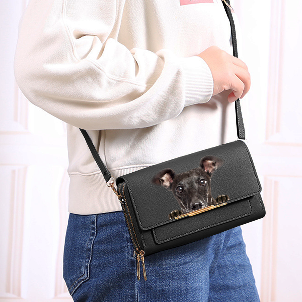 Can You See - Greyhound Crossbody Purse Women Clutch V2