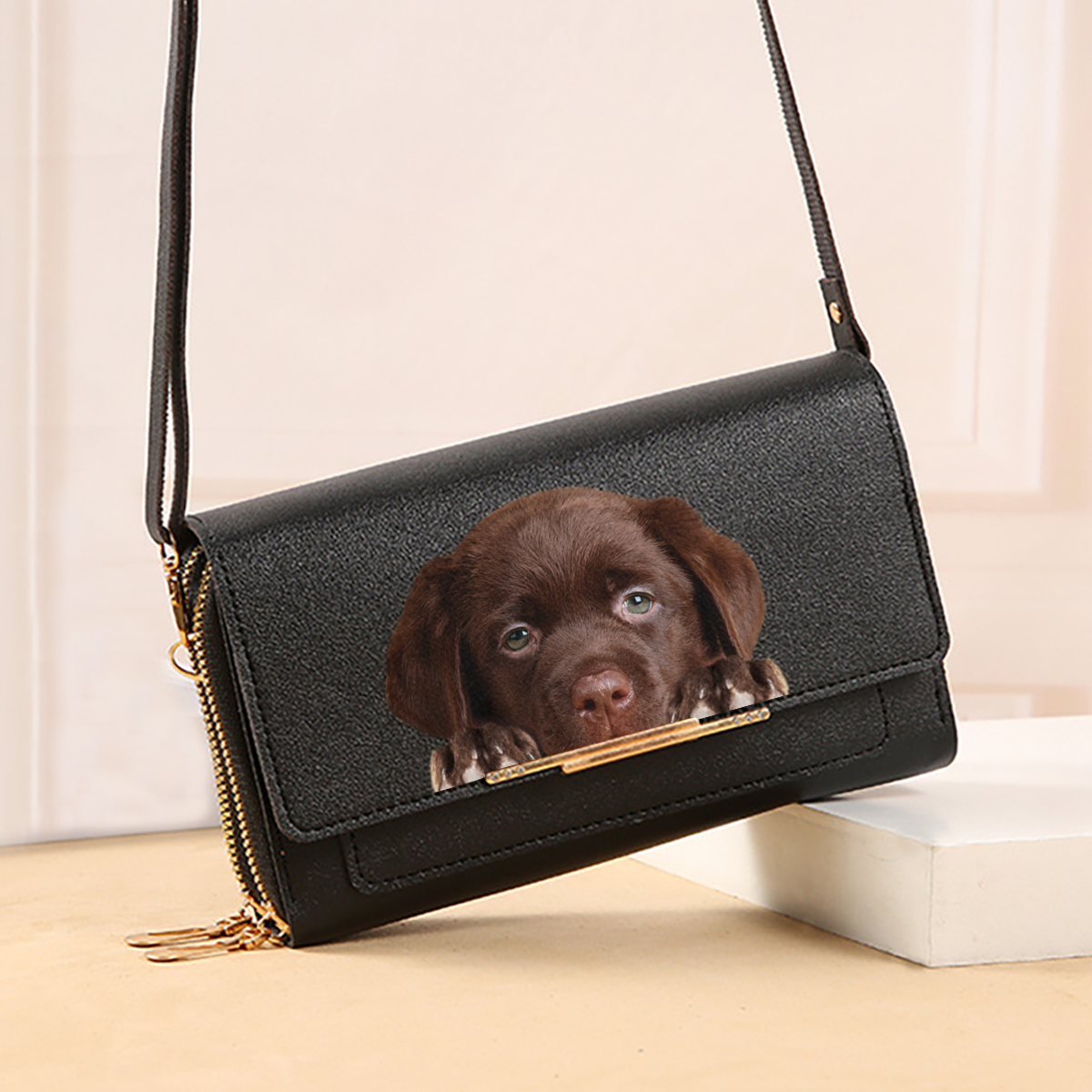 Pouvez-vous voir - Labrador Sac à main à bandoulière Pochette pour femme V1