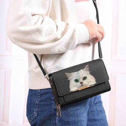 Can You See - Persian Cat Crossbody Purse Women Clutch V1