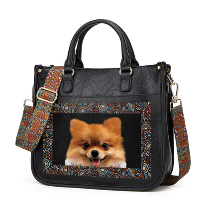 Can You See - Pomeranian Trendy Handbag V1