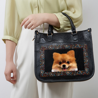 Can You See - Pomeranian Trendy Handbag V1