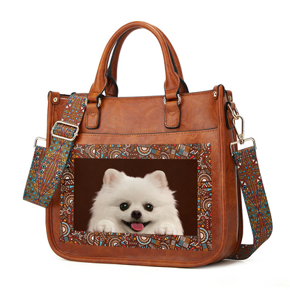 Can You See - Pomeranian Trendy Handbag V2