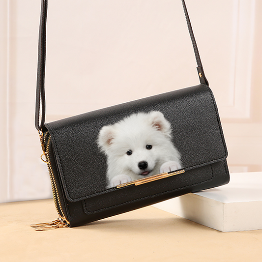Can You See - Samoyed Crossbody Purse Women Clutch V1