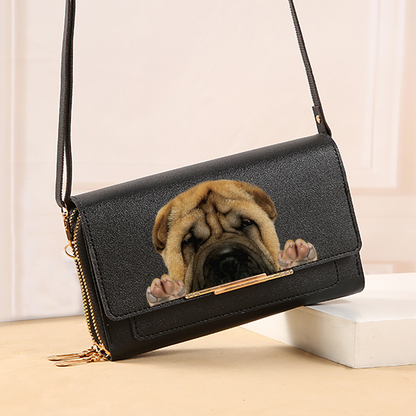 Can You See - Shar Pei Umhängetasche Damen Clutch V1