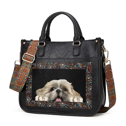 Can You See - Shih Tzu Trendy Handbag V3