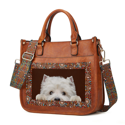 Can You See - West Highland White Terrier Trendy Handbag V1