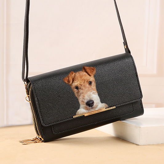 Can You See - Wire Fox Terrier Crossbody Purse Women Clutch V1
