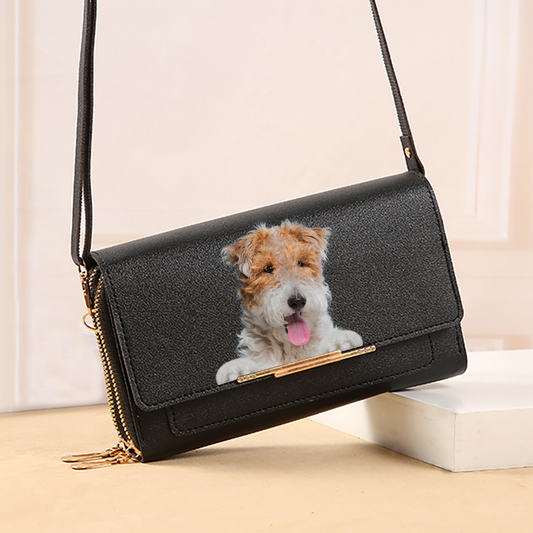 Can You See - Wire Fox Terrier Crossbody Purse Women Clutch V2