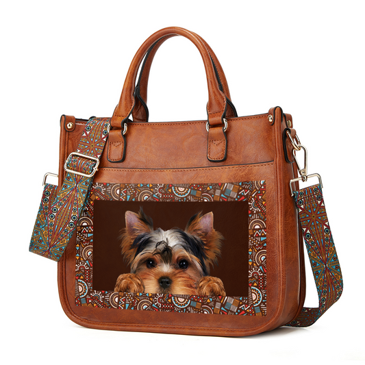 Can You See - Yorkshire Terrier Trendy Handbag V2