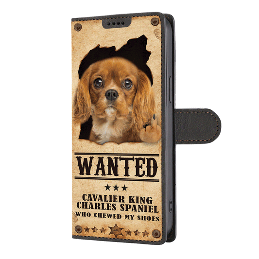 Cavalier King Charles Spaniel Wanted - Fun Wallet Phone Case V4