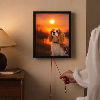 Sunrise & Sunset Personalized Photo Light Frame
