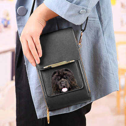 Chow Chow - Touch Screen Phone Wallet Case Crossbody Purse V1