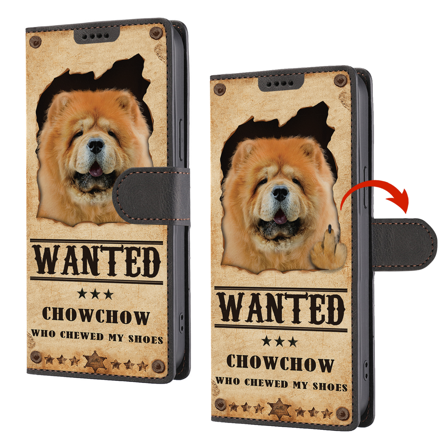 Chow Chow Wanted - Fun Wallet Phone Case V1